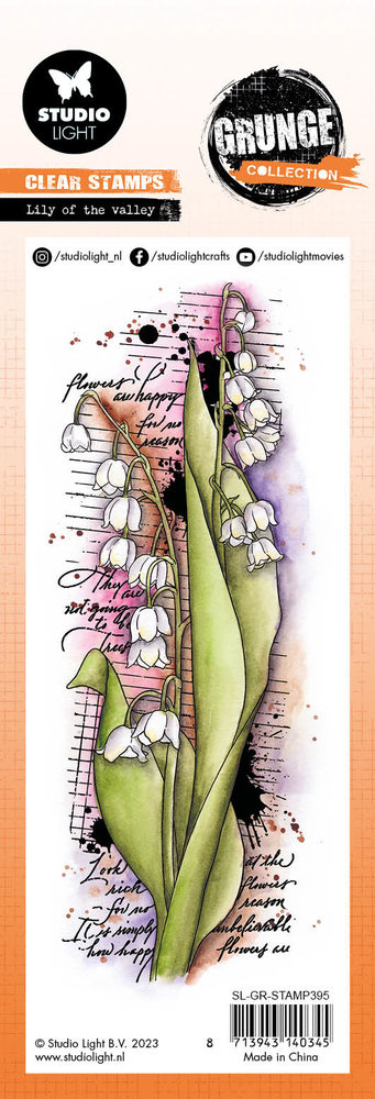 Studio Light Lily of the Valley Grunge Stamps (SL-GR-STAMP395) (OUTLET)