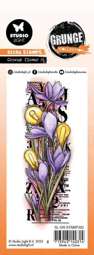 Studio Light Crocus Flower Grunge Stamps (SL-GR-STAMP392) (OUTLET) Studio Light Crocus Flower Grunge Stamps (SL-GR-STAMP392) (OUTLET)