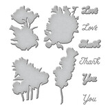 Spellbinders Inked Blooms Etched Dies (S5-581) (OUTLET)