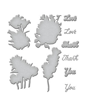 Spellbinders Inked Blooms Etched Dies (S5-581) (OUTLET)