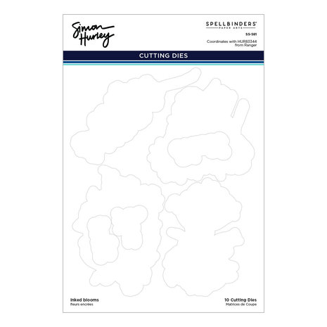 Spellbinders Inked Blooms Etched Dies (S5-581) (OUTLET)