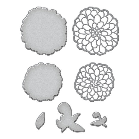 Spellbinders Darling Dahlias Etched Dies (S3-470) (OUTLET) Spellbinders Darling Dahlias Etched Dies (S3-470) (OUTLET)