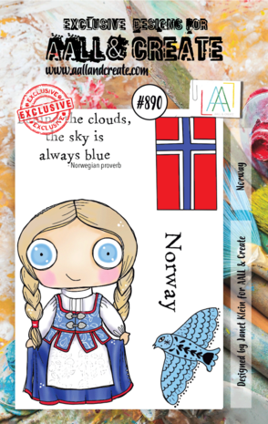 Aall and Create Stamp Set A7 Norway (AALL-TP-890) (OUTLET)