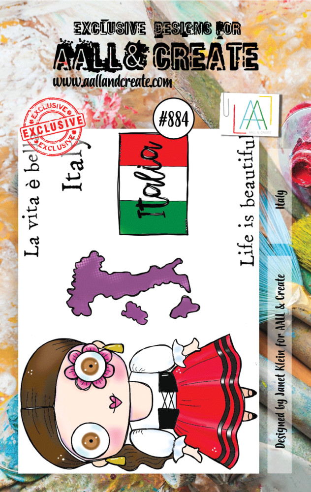 Aall and Create Stamp Set A7 Italy (AALL-TP-884) (OUTLET)