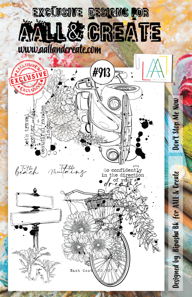 Aall and Create Stamp Set A5 Don't Stop Me Now (AALL-TP-913) (DISCONTINUED)