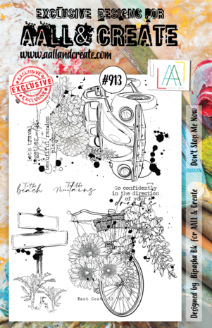 Aall and Create Stamp Set A5 Don't Stop Me Now (AALL-TP-913) (DISCONTINUED)