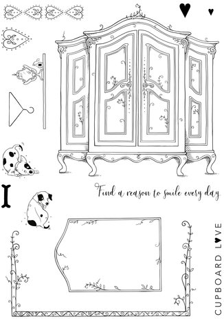 Pink Ink Designs Old Mother Cupboard A5 Clear Stamps (PI208) (OUTLET) Pink Ink Designs Old Mother Cupboard A5 Clear Stamps (PI208) (OUTLET)