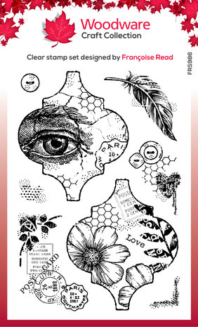 Woodware Vintage Tiles Clear Stamps (FRS986) (OUTLET) Woodware Vintage Tiles Clear Stamps (FRS986) (OUTLET)