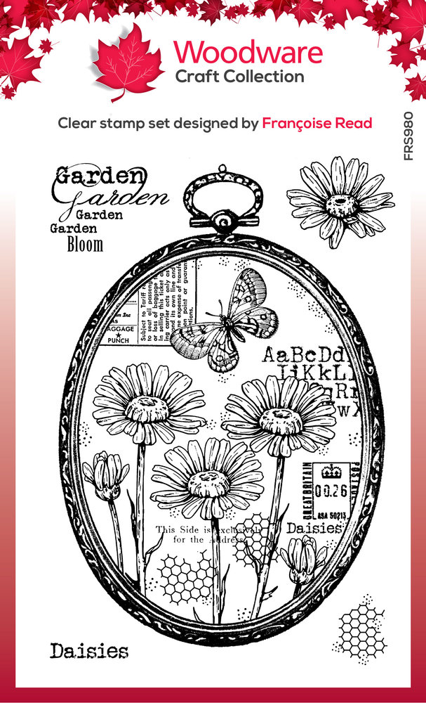 Woodware Daisy Frame Clear Stamps (FRS980) (OUTLET) Woodware Daisy Frame Clear Stamps (FRS980) (OUTLET)