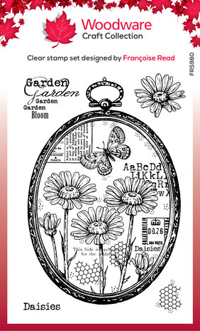 Woodware Daisy Frame Clear Stamps (FRS980) (OUTLET) Woodware Daisy Frame Clear Stamps (FRS980) (OUTLET)