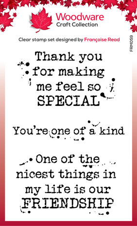 Woodware Kind Words Clear Stamps (FRM059) (OUTLET) Woodware Kind Words Clear Stamps (FRM059) (OUTLET)
