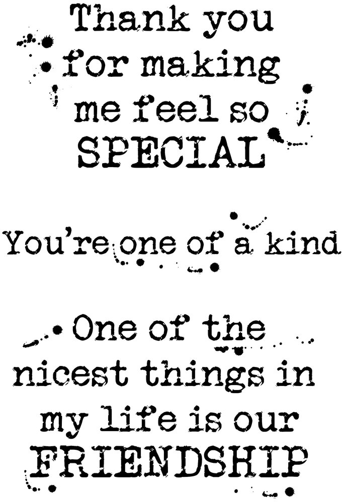 Woodware Kind Words Clear Stamps (FRM059) (OUTLET) Woodware Kind Words Clear Stamps (FRM059) (OUTLET)