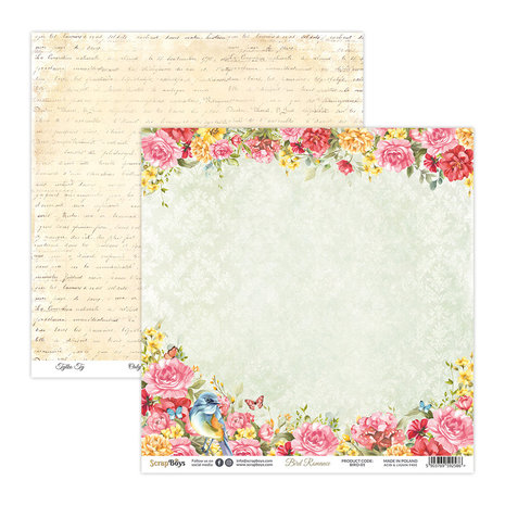 ScrapBoys Bird Romance 12x12 Inch Paper Pack (BIRO-08) (DISCONTINUED) ScrapBoys Bird Romance 12x12 Inch Paper Pack (BIRO-08) (DISCONTINUED)