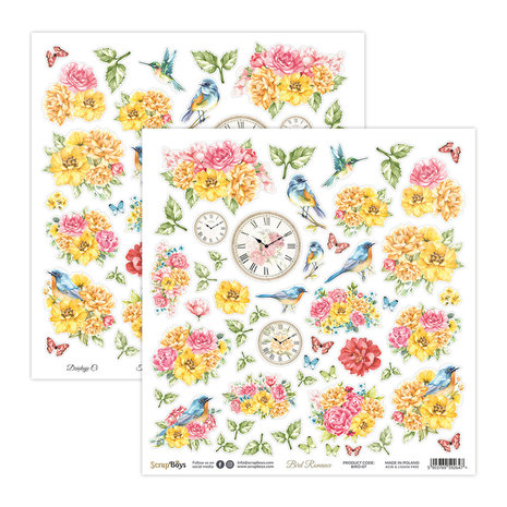 ScrapBoys Bird Romance 12x12 Inch Paper Pack (BIRO-08) (DISCONTINUED) ScrapBoys Bird Romance 12x12 Inch Paper Pack (BIRO-08) (DISCONTINUED)