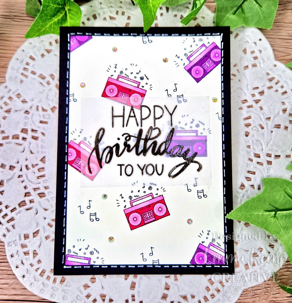 Creative Expressions Designer Boutique Clear Stamp A5 Musical Birthday (UMSDB147) (OUTLET) Creative Expressions Designer Boutique Clear Stamp A5 Musical Birthday (UMSDB147) (OUTLET)