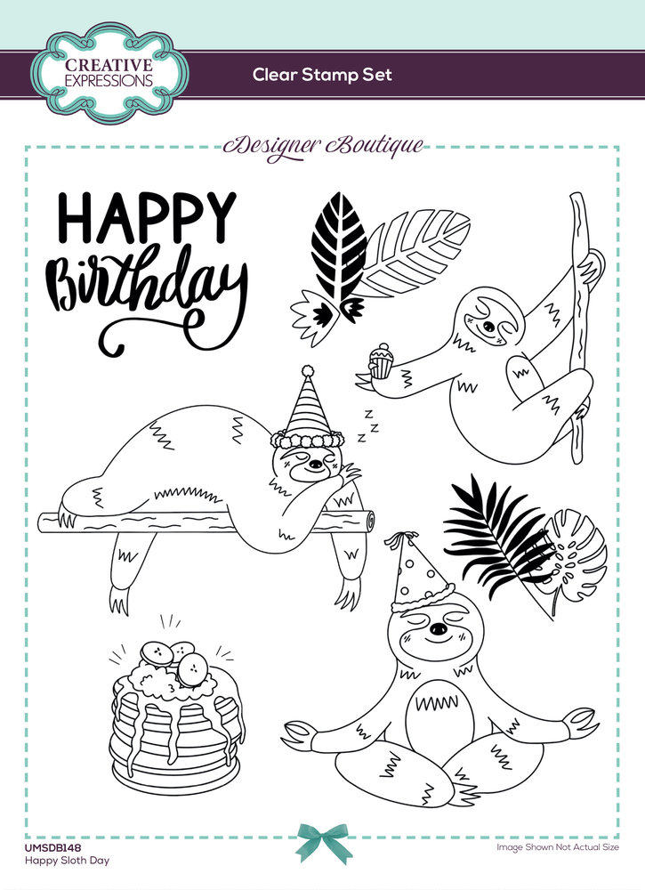 Creative Expressions Designer Boutique Clear Stamp A5 Happy Sloth Day (UMSDB148) (OUTLET) Creative Expressions Designer Boutique Clear Stamp A5 Happy Sloth Day (UMSDB148) (OUTLET)