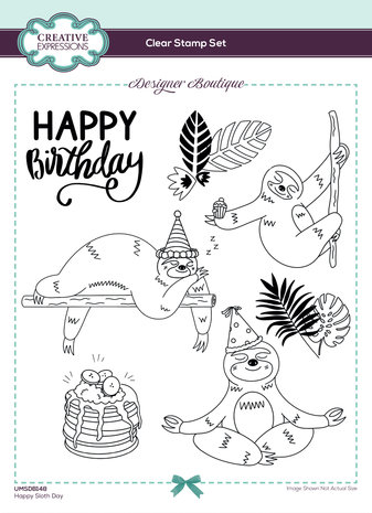 Creative Expressions Designer Boutique Clear Stamp A5 Happy Sloth Day (UMSDB148) (OUTLET) Creative Expressions Designer Boutique Clear Stamp A5 Happy Sloth Day (UMSDB148) (OUTLET)