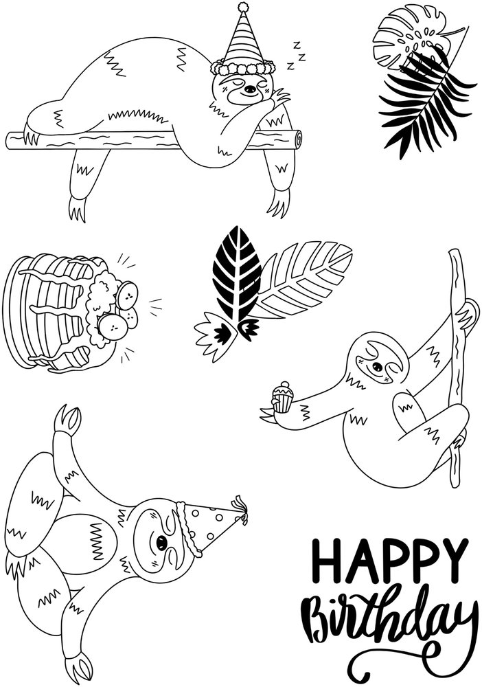 Creative Expressions Designer Boutique Clear Stamp A5 Happy Sloth Day (UMSDB148) (OUTLET) Creative Expressions Designer Boutique Clear Stamp A5 Happy Sloth Day (UMSDB148) (OUTLET)
