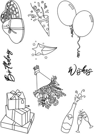 Creative Expressions Designer Boutique Clear Stamp A5 Birthday Wishes (UMSDB146) (OUTLET) Creative Expressions Designer Boutique Clear Stamp A5 Birthday Wishes (UMSDB146) (OUTLET)