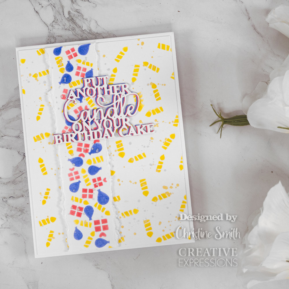 Creative Expressions Washi Strip Layering Stencil Let's Celebrate (CEST110) (OUTLET) Creative Expressions Washi Strip Layering Stencil Let's Celebrate (CEST110) (OUTLET)