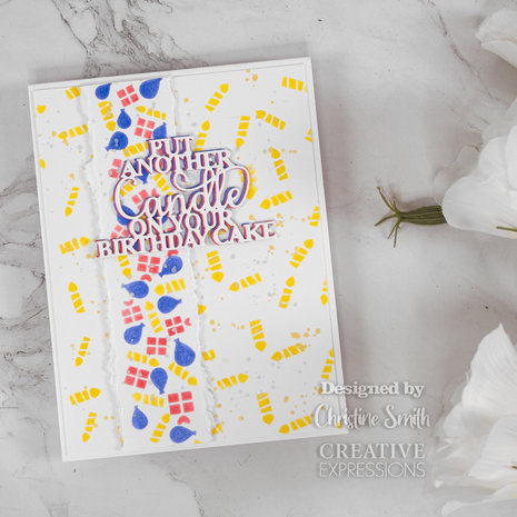 Creative Expressions Washi Strip Layering Stencil Let's Celebrate (CEST110) (OUTLET) Creative Expressions Washi Strip Layering Stencil Let's Celebrate (CEST110) (OUTLET)