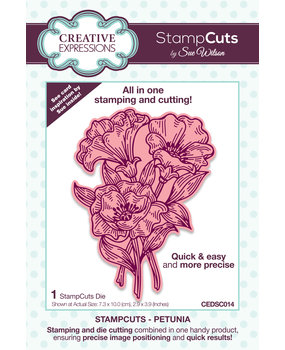 Creative Expressions Sue Wilson StampCuts Petunia (CEDSC014) (OUTLET)