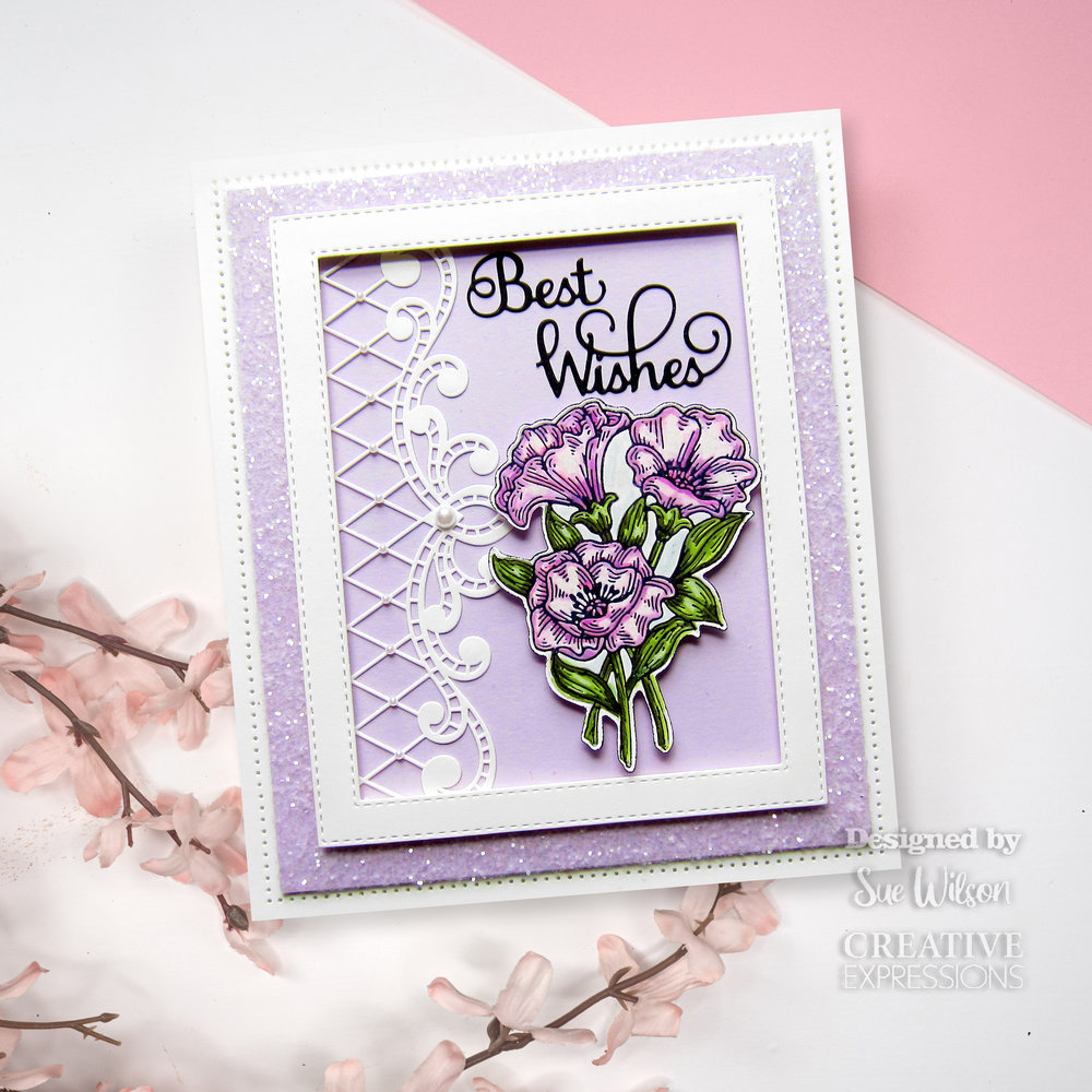 Creative Expressions Sue Wilson StampCuts Petunia (CEDSC014) (OUTLET) Creative Expressions Sue Wilson StampCuts Petunia (CEDSC014) (OUTLET)