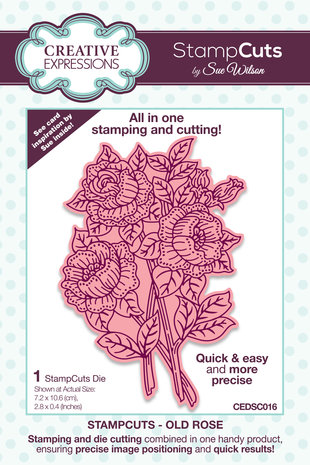 Creative Expressions Sue Wilson StampCuts Old Rose (CEDSC016) (OUTLET)