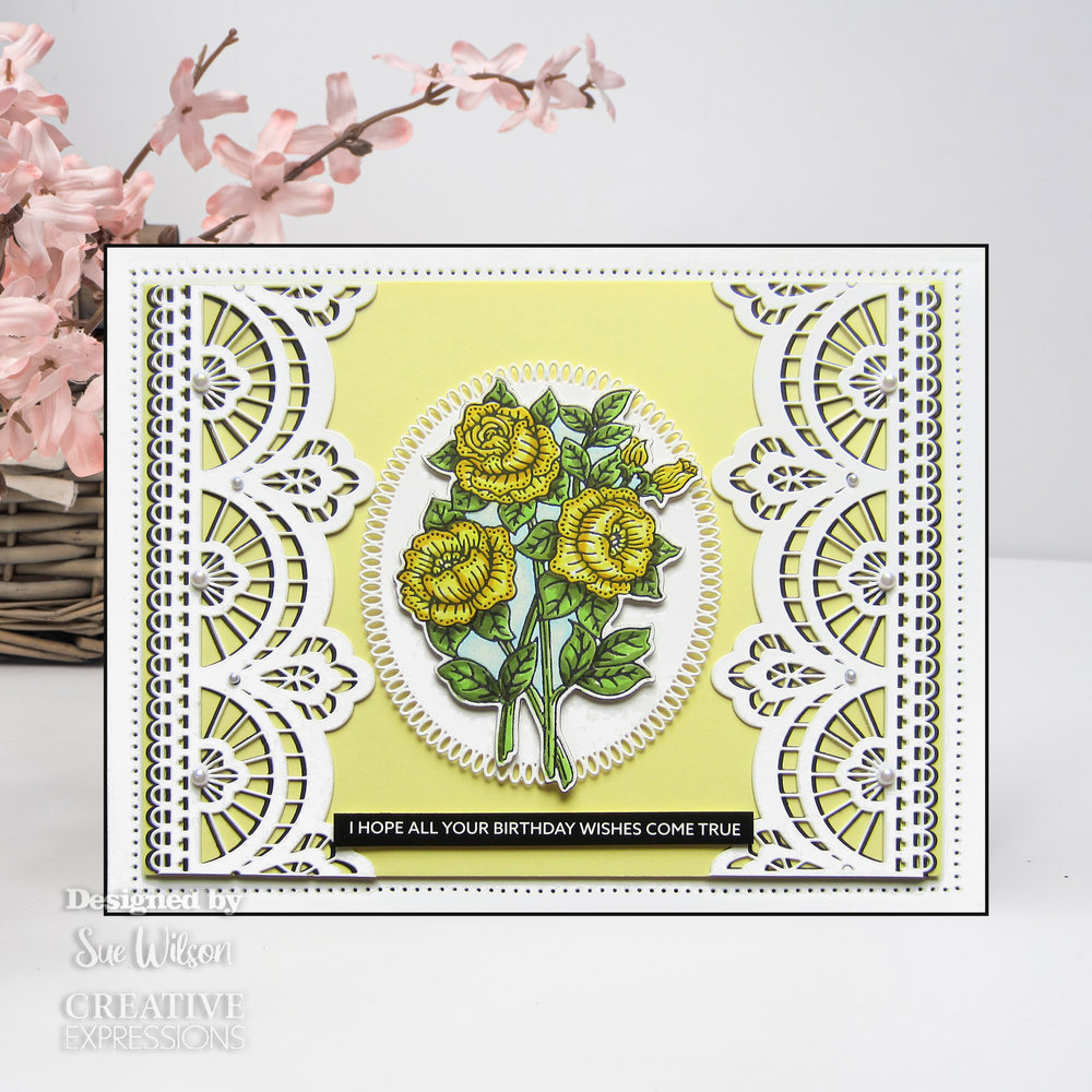 Creative Expressions Sue Wilson Craft Die Border Decorative Scalloped Border (CED7147) (OUTLET)