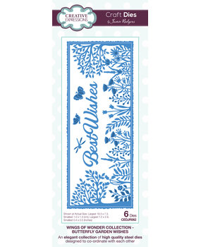 Creative Expressions Jamie Rodgers Craft Die Wings of Wonder Butterfly Garden Wishes (CEDJR062) (OUTLET) Creative Expressions Jamie Rodgers Craft Die Wings of Wonder Butterfly Garden Wishes (CEDJR062) (OUTLET)