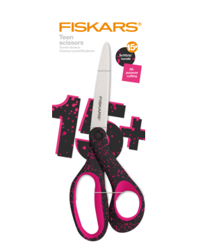 Fiskars • Teen Scissors Speckled Pink 20cm for +15 years old