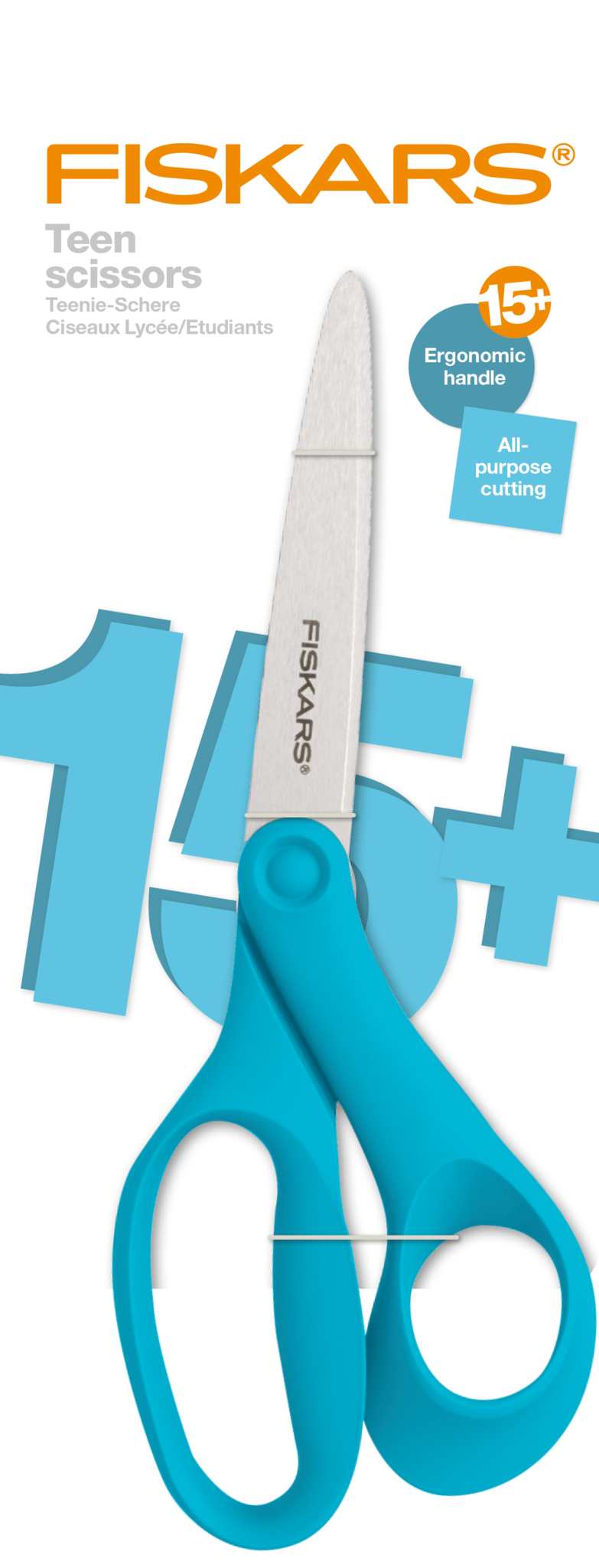 Fiskars • Teen Scissors Teal 20cm for +15 years old