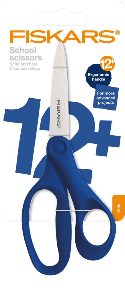 Fiskars Scissors School +12 Blue 18cm (1067856) (DISCONTINUED)