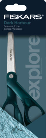Fiskars Scissors Explore Universal 21cm Metallic Dark Harbour (1066459) (DISCONTINUED) Fiskars Scissors Explore Universal 21cm Metallic Dark Harbour (1066459) (DISCONTINUED)