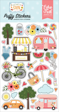 Echo Park Here Comes The Sun Puffy Stickers (HCTS311066) (DISCONTINUED)
