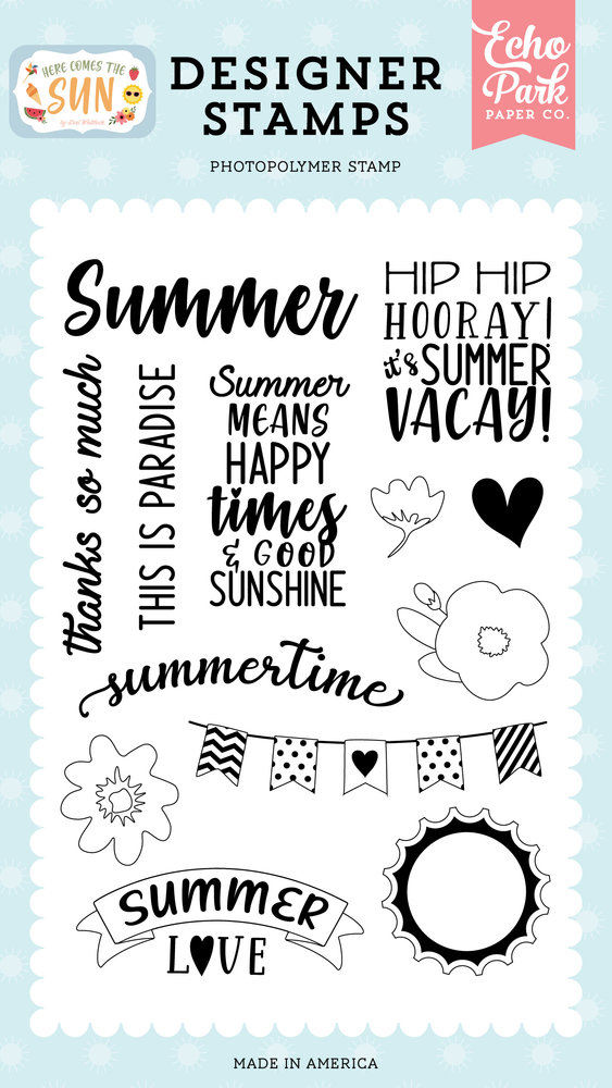 Echo Park Summer Love Designer Stamps (HCTS311044) (DISCONTINUED) Echo Park Summer Love Designer Stamps (HCTS311044) (DISCONTINUED)