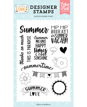 Echo Park Summer Love Designer Stamps (HCTS311044) (OUTLET)