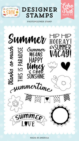 Echo Park Summer Love Designer Stamps (HCTS311044) (DISCONTINUED) Echo Park Summer Love Designer Stamps (HCTS311044) (DISCONTINUED)