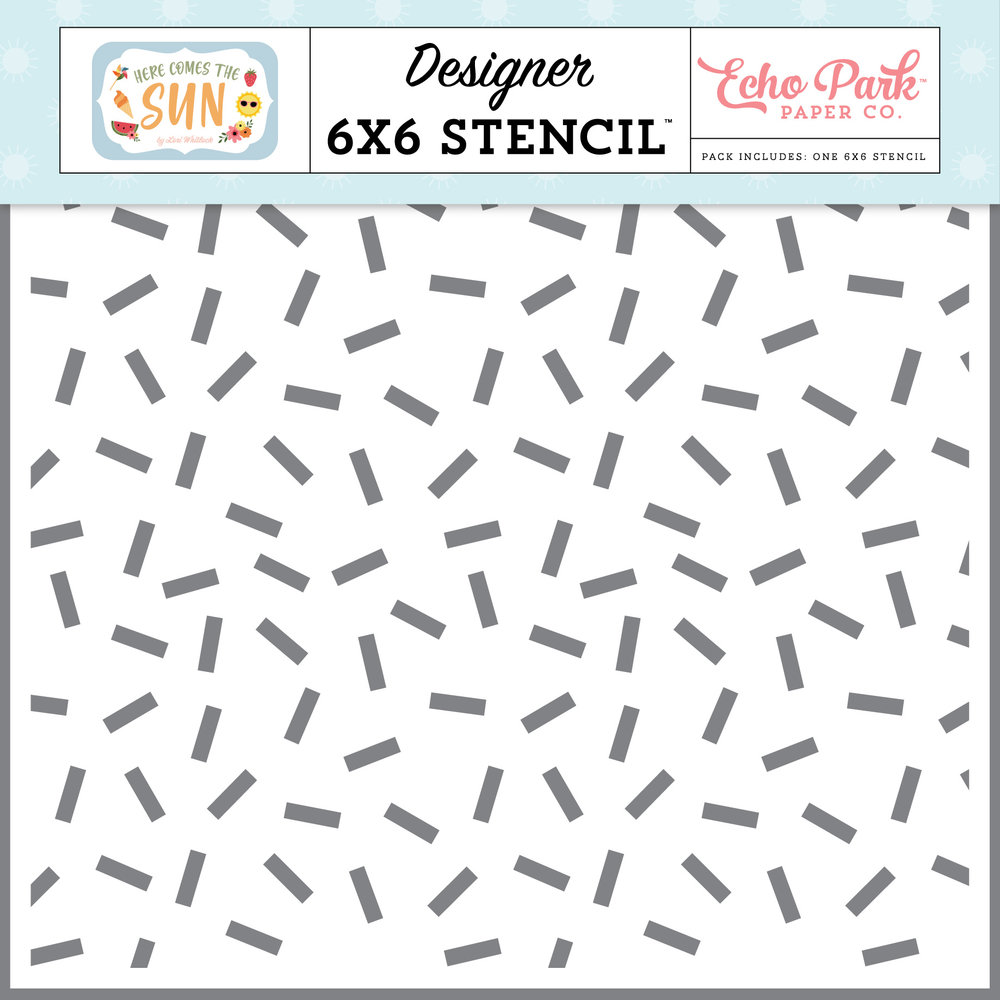Echo Park Summer Treat Sprinkles Stencil (HCTS311035) (DISCONTINUED) Echo Park Summer Treat Sprinkles Stencil (HCTS311035) (DISCONTINUED)