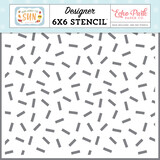 Echo Park Summer Treat Sprinkles Stencil (HCTS311035) (DISCONTINUED)
