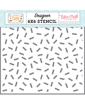 Echo Park Summer Treat Sprinkles Stencil (HCTS311035) (DISCONTINUED)