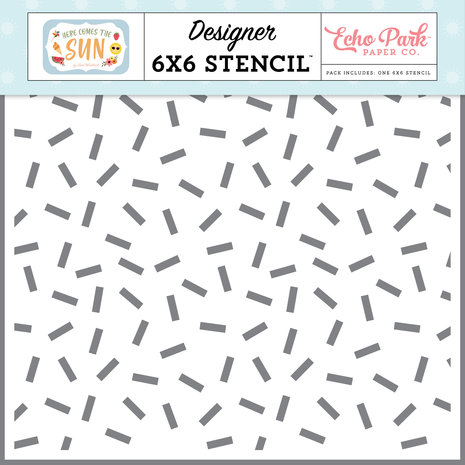Echo Park Summer Treat Sprinkles Stencil (HCTS311035) (DISCONTINUED) Echo Park Summer Treat Sprinkles Stencil (HCTS311035) (DISCONTINUED)