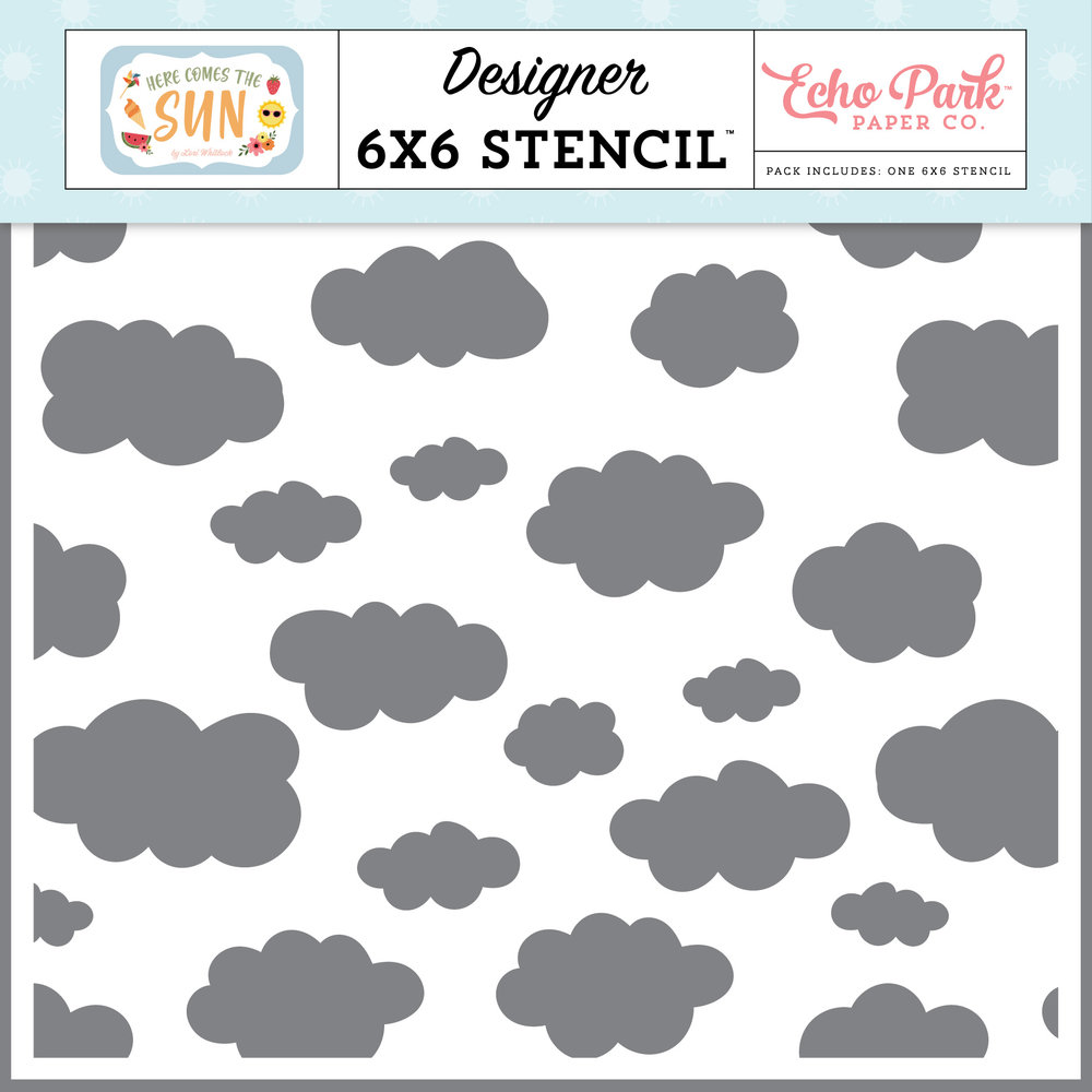 Echo Park Keep Cool Cloud Stencil (HCTS311034) (OUTLET)