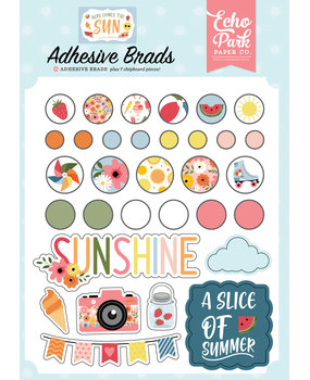 Echo Park Here Comes The Sun Adhesive Brads (HCTS311020) (DISCONTINUED)