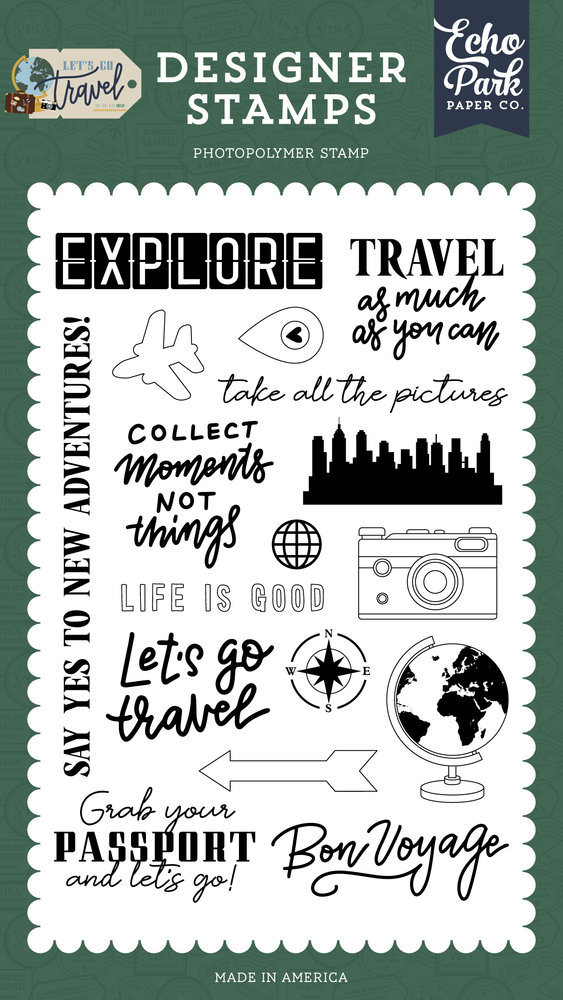 Echo Park Take All The Pictures Designer Stamps (LGT310041) (DISCONTINUED) Echo Park Take All The Pictures Designer Stamps (LGT310041) (DISCONTINUED)