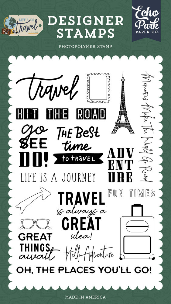 Echo Park Hit The Road Designer Stamps (LGT310040) (DISCONTINUED) Echo Park Hit The Road Designer Stamps (LGT310040) (DISCONTINUED)