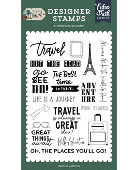 Echo Park Hit The Road Designer Stamps (LGT310040) (OUTLET)