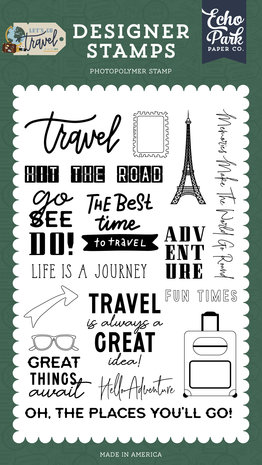 Echo Park Hit The Road Designer Stamps (LGT310040) (DISCONTINUED) Echo Park Hit The Road Designer Stamps (LGT310040) (DISCONTINUED)