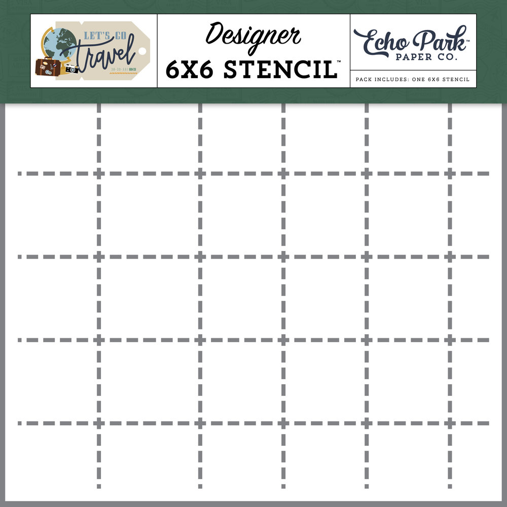 Echo Park Route Lines Stencil (LGT310034) (OUTLET)