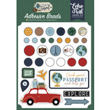 Echo Park Let's Go Travel Adhesive Brads (LGT310020) (DISCONTINUED)